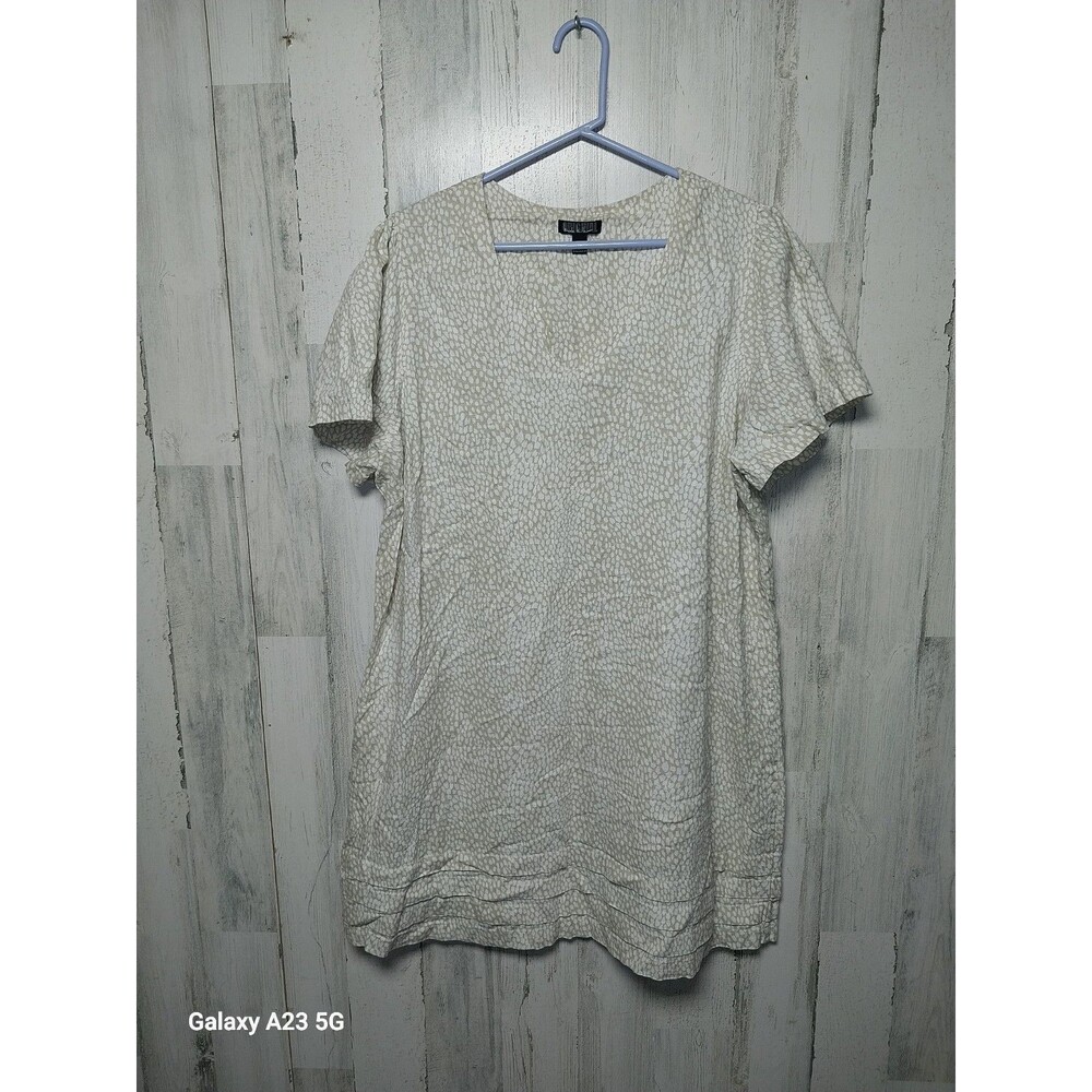 Original by Nicole Miller Women Shift Dress Linen Blend Size XXL